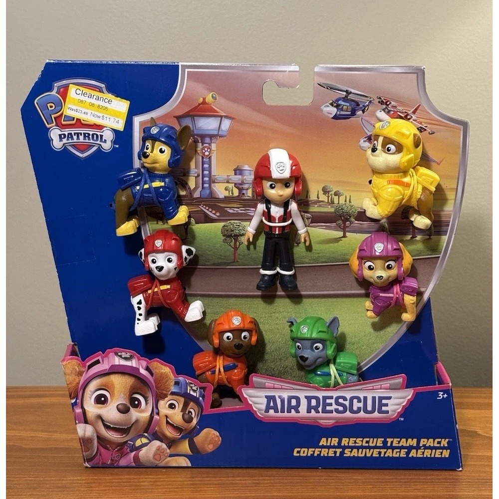 PAW Patrol: Air Rescue Figures, 7-Piece Figure Set for Kids Ages 3+. Brand New!